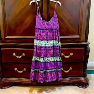 Purple cotton sundress